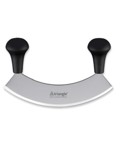 Triangle one-hand mincing knife 18cm tempered boxed