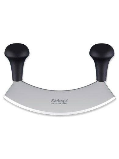 Triangle one-hand mincing knife 23cm tempered boxed