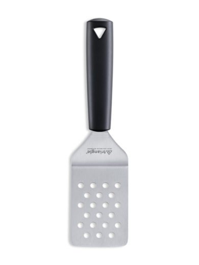 Triangle cranked perforated spatula, 10cm wide Triangle cranked perforated spatula, 10cm wide