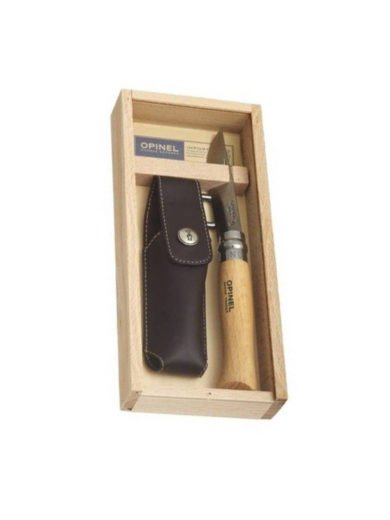 Opinel wooden box with glass-Fagus-Inox (001539) Opinel wooden box with glass-Fagus-Inox (001539)