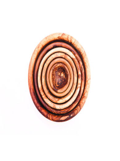 Cretan Knives Skalidakis Olive Wood Bowl Set 6pc Cretan Knives Skalidakis Olive Wood Bowl Set 6pc