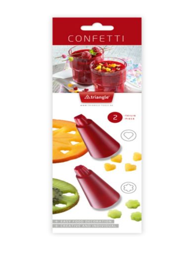 Confetti Cutter Set, 2-piece, red Confetti Cutter Set, 2-piece, red