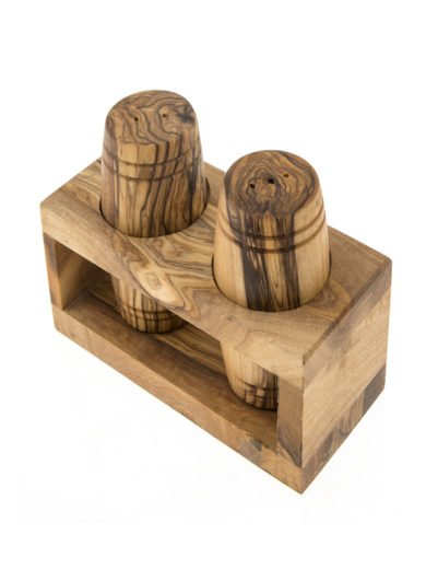 Cretan Knives Skalidakis Olive Wood Wine Barrel Salt and Pepper Set Cretan Knives Skalidakis Olive Wood Wine Barrel Salt and Pepper Set