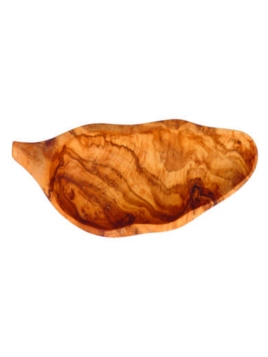 Olive wood plate (leaf shape) Olive wood plate (leaf shape)