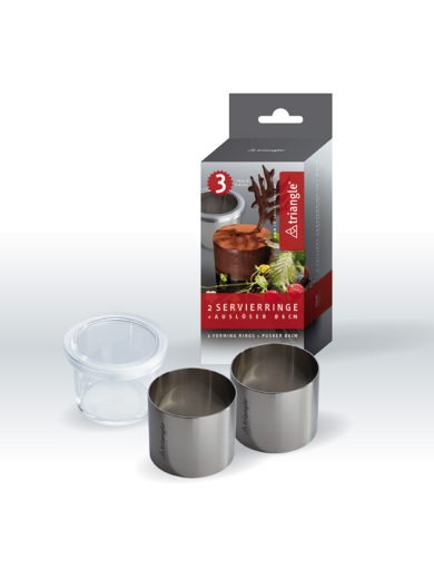 Forming ring set 6 cm, 2 pc with pusher, boxed Forming ring set 6 cm, 2 pc with pusher, boxed