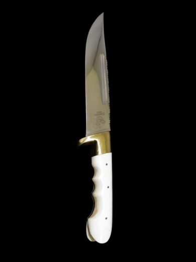 Hunting and utility knife with bone handle Hunting and utility knife with bone handle