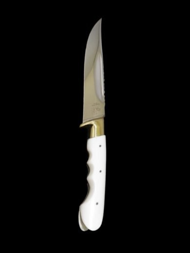 Hunting knife with "V"shaped bone handle Hunting knife with "V"shaped bone handle
