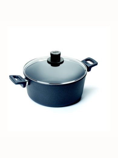 Woll Titanium Nowo Pot 24cm, matching safety glass lid Woll Titanium Nowo Pot 24cm, matching safety glass lid