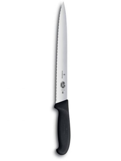 Victorinox slicing knife, 25cm serrated blade with pointed edge Victorinox slicing knife, 25cm serrated blade with pointed edge