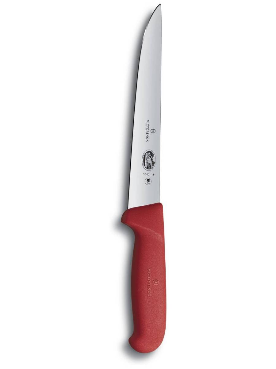 Victorinox Fibrox Μαχαίρι Κρέατος Μυτερό Με Κόκκινη Λαβή 22 εκ Victorinox Fibrox Μαχαίρι Κρέατος Μυτερό Με Κόκκινη Λαβή 22 εκ
