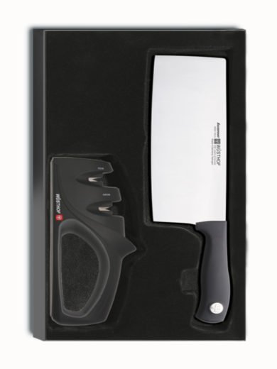 Wusthof Silverpoint Σετ Δώρου Μπαλτάς Και Ακονιστήρι Wusthof Silverpoint Σετ Δώρου Μπαλτάς Και Ακονιστήρι