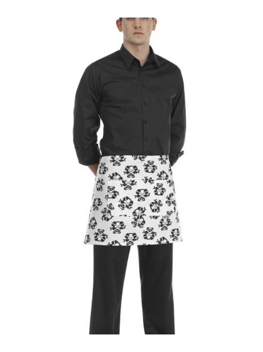 Egochef Ποδιά Μέσης 40x70 εκ Λευκή Με Σχέδια Wild Egochef Ποδιά Μέσης 40x70 εκ Λευκή Με Σχέδια Wild