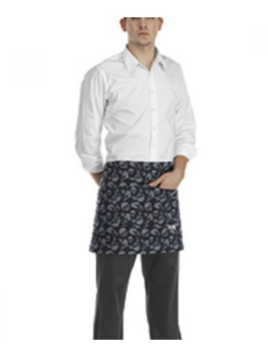 Egochef Waist Apron 40x70 Cm With Prints Sculls Egochef Waist Apron 40x70 Cm With Prints Sculls