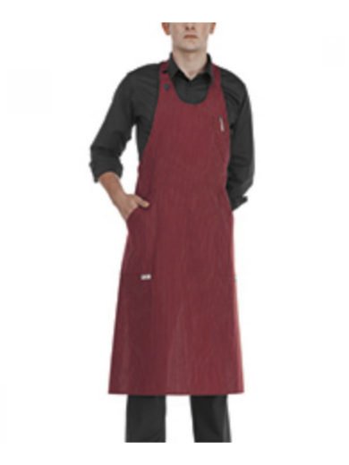 Egochef Bib Apron Long Sommelier Wine Bordeaux With Stripes Egochef Bib Apron Long Sommelier Wine Bordeaux With Stripes