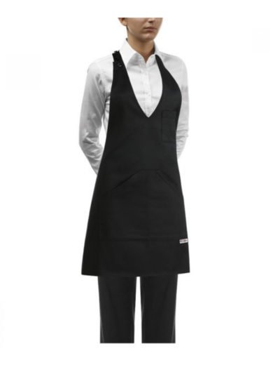 Egochef Bib Apron Short Black Egochef Bib Apron Short Black