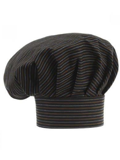 Egochef Σκούφος Σεφ Cacao Καφέ Με Ρίγες