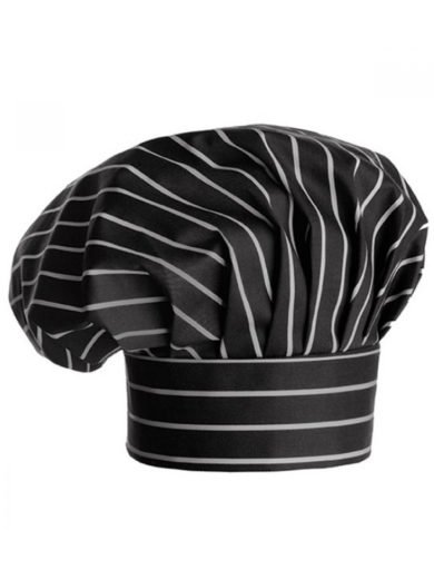 Egochef Σκούφος Σεφ America Μαύρος Με Ρίγες