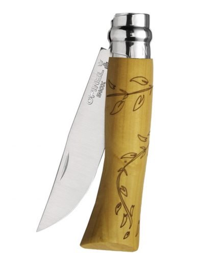 Opinel Inox Nature Feuilles Σουγιάς Φύλλα N°7 Opinel Inox Nature Feuilles Σουγιάς Φύλλα N°7