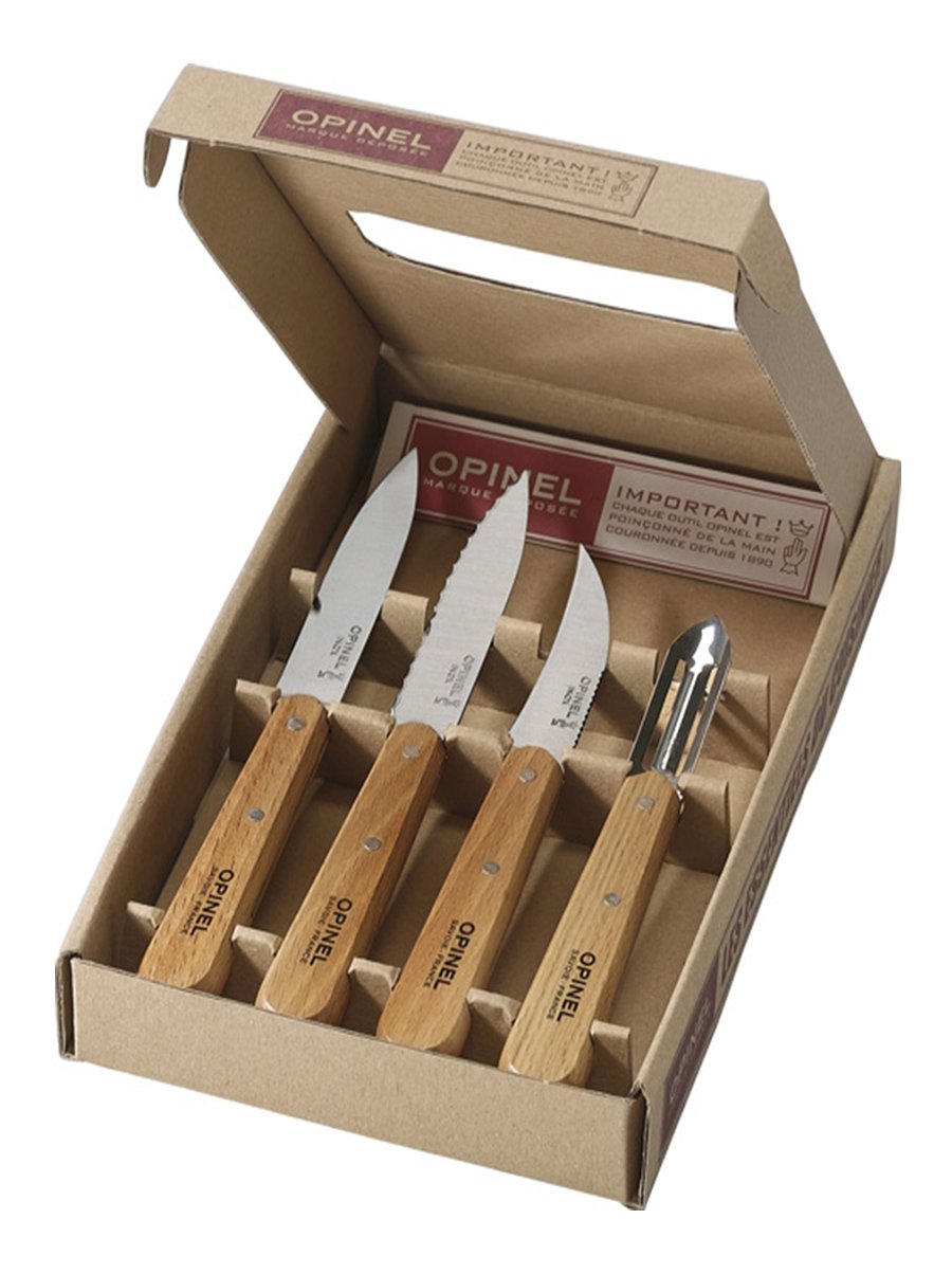 Opinel Essentiels Natural Σετ Μαχαιριών Κουζίνας 4 τμχ Opinel Essentiels Natural Σετ Μαχαιριών Κουζίνας 4 τμχ