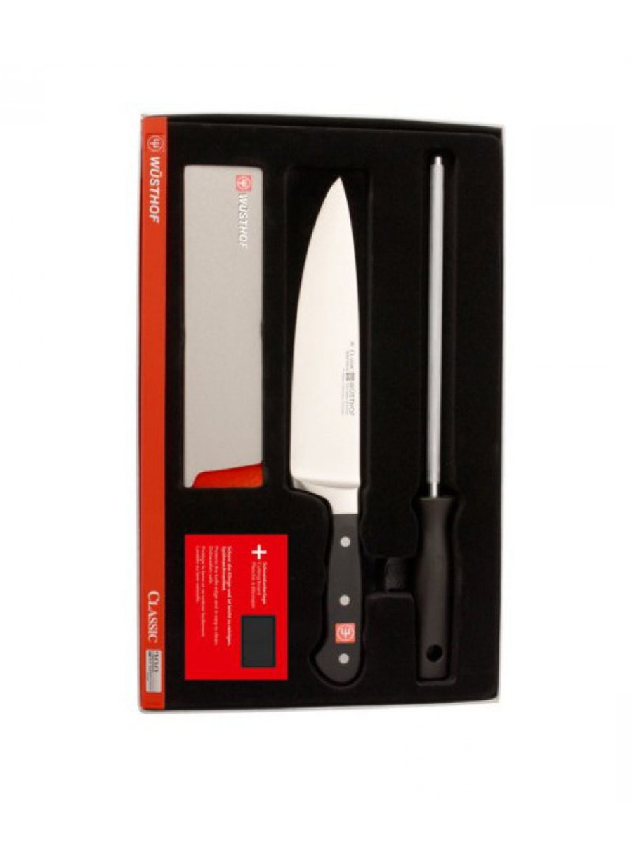 Wusthof Classic Starter Σετ Και Πλάκα Κοπής 4 τμχ Wusthof Classic Starter Σετ Και Πλάκα Κοπής 4 τμχ