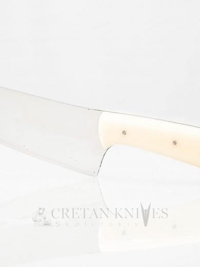 Χειροποίητο Μαχαίρι Chef 18εκ, Ανοξείδωτη Λεπίδα και Λαβή απο Plexi Glass. Cretan Knives Skalidakis