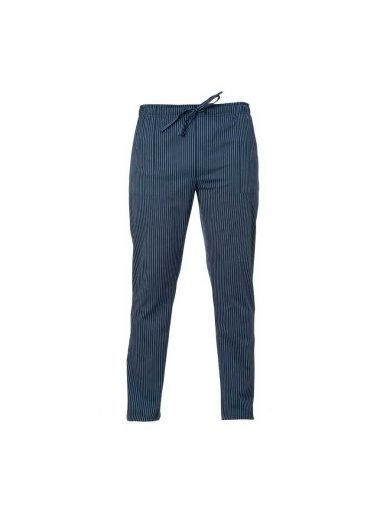 Giblor's Παντελόνι Σεφ Enrico Μπλε Με Ρίγες