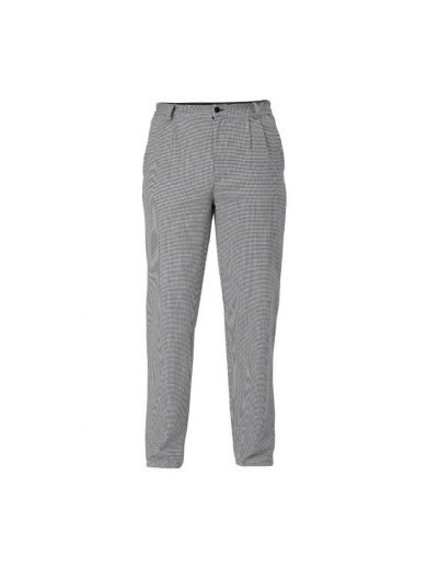 Giblor's Chef Trousers Small Black Check Grey Plaid Giblor's Chef Trousers Small Black Check Grey Plaid