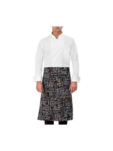 Giblor's Waist Apron Black With Prints Menu Giblor's Waist Apron Black With Prints Menu
