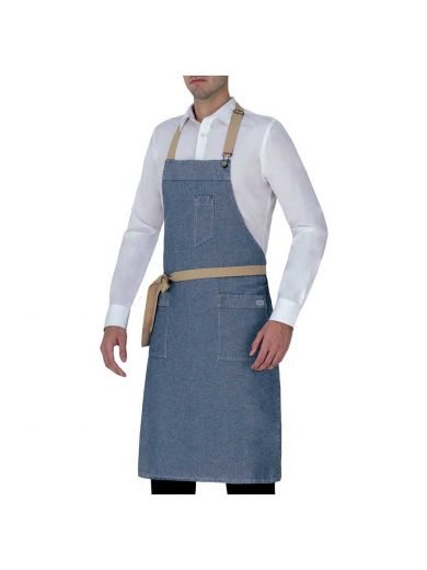 Giblor's Ποδιά Επιστήθια Μακριά Cambridge Light Jeans Μπλε