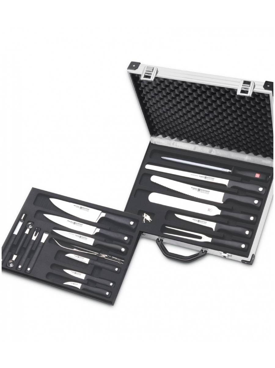 Wusthof Βαλίτσα Με 18 Μαχαίρια Και Εργαλεία Με Κλειδαριά Wusthof Βαλίτσα Με 18 Μαχαίρια Και Εργαλεία Με Κλειδαριά