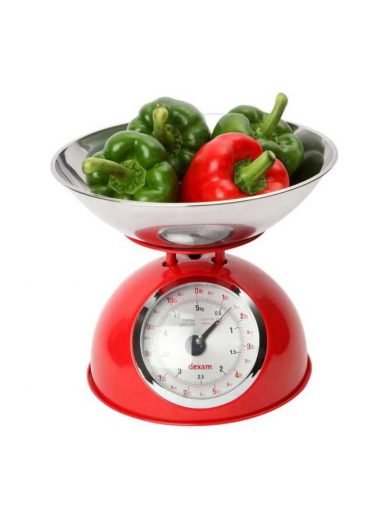 Dexam Ζυγαριά Μηχανική 5 Κιλών Κόκκινη Retro Dexam Ζυγαριά Μηχανική 5 Κιλών Κόκκινη Retro