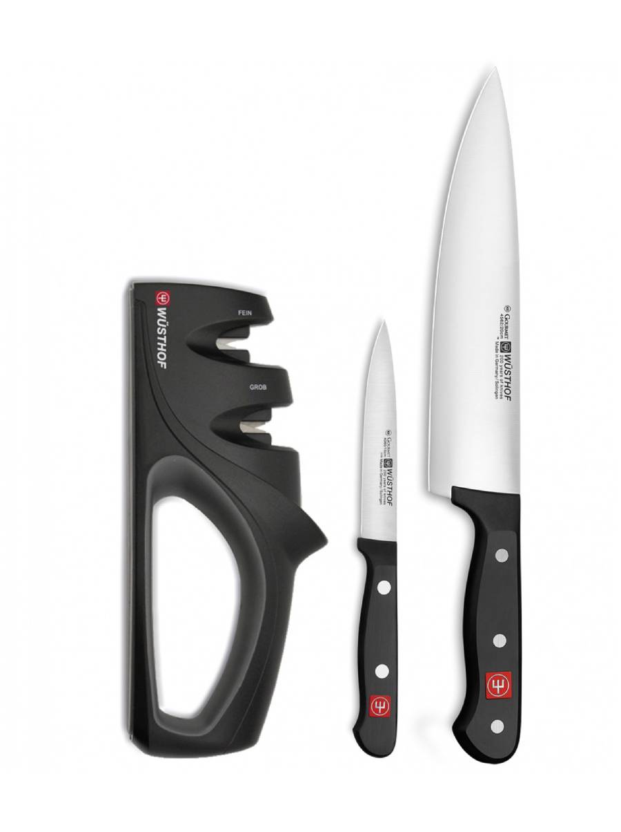Wusthof Gourmet Σετ 2 Μαχαιριών Και Ακονιστήρι Wusthof Gourmet Σετ 2 Μαχαιριών Και Ακονιστήρι
