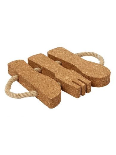 Dexam Cutlery Trivet From Cork 20x20 cm Dexam Cutlery Trivet From Cork 20x20 cm