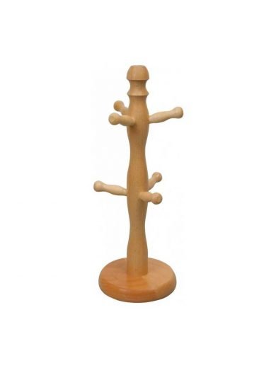 Drevotvar Holder For 6 Cups and Mugs Beech Wood Drevotvar Holder For 6 Cups and Mugs Beech Wood