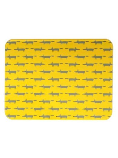 Dexam Επιφάνεια Κοπής Scion Living Mr Fox Yellow Γυάλινη 30x40 εκ Dexam Επιφάνεια Κοπής Scion Living Mr Fox Yellow Γυάλινη 30x40 εκ