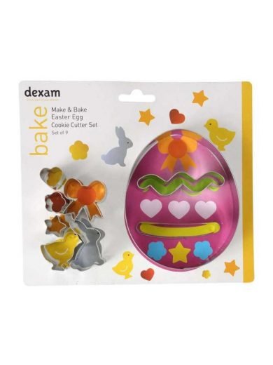 Dexam Cookie Cutter Easter Egg Set of 9 pcs