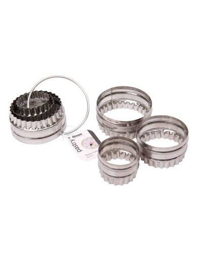 Dexam Cookie Cutters Crinkled and Plain Set of 3 pcs