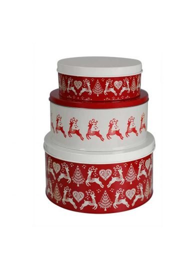 Dexam Κουτιά Χριστουγεννιάτικα Σετ 3 τμχ