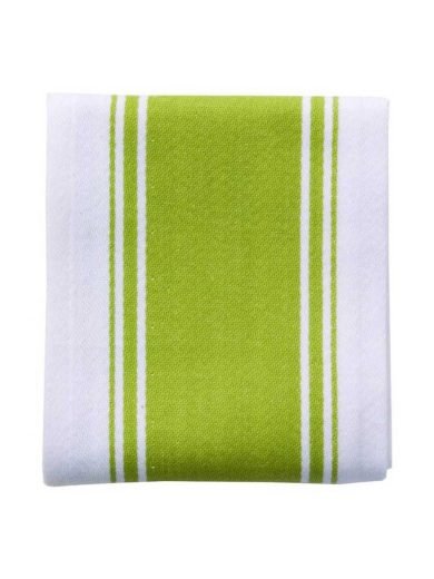 Dexam Tea Towel 100% Cotton Green Stripe Greenery Dexam Tea Towel 100% Cotton Green Stripe Greenery