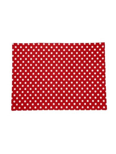 Dexam Tea Towel 100% Cotton Red Cotton Polka Dexam Tea Towel 100% Cotton Red Cotton Polka