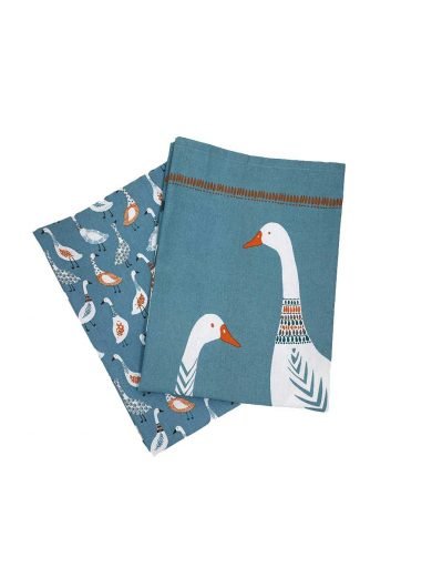 Dexam Tea Towel 100% Cotton Blue Giggling Dexam Tea Towel 100% Cotton Blue Giggling