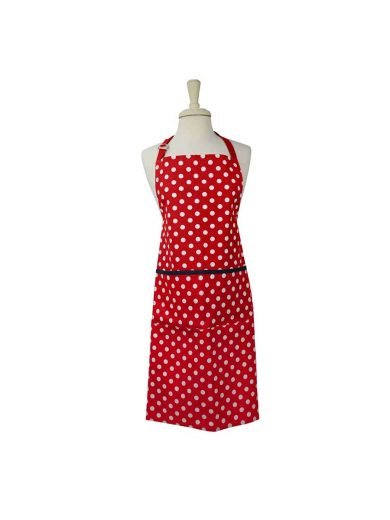 Dexam Ποδιά Επιστήθια 67×86εκ Polka Κόκκινη Πουά